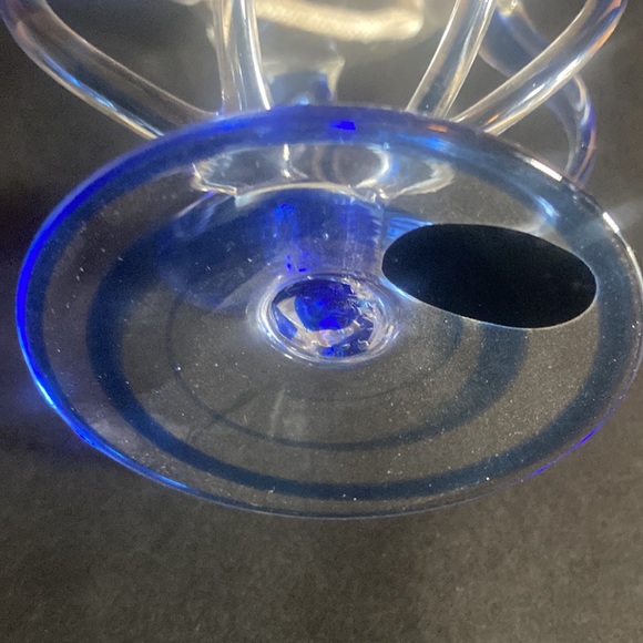 Jozefina Krosno blown glass octopus oil lamp vintage - Picture 10 of 13